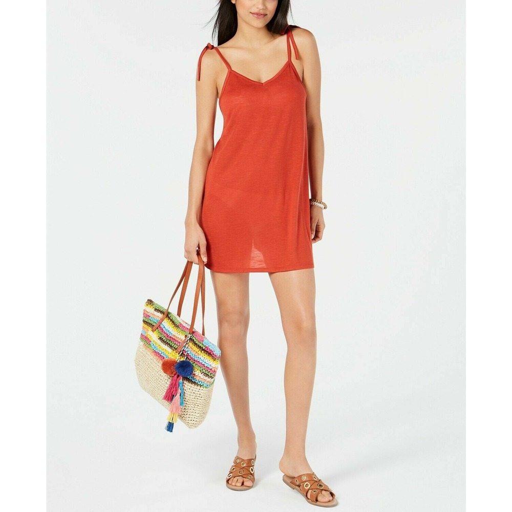 Miken Tie Shoulder Tank Dress Swimsuit Cover-Up Women's Size Medium NEW